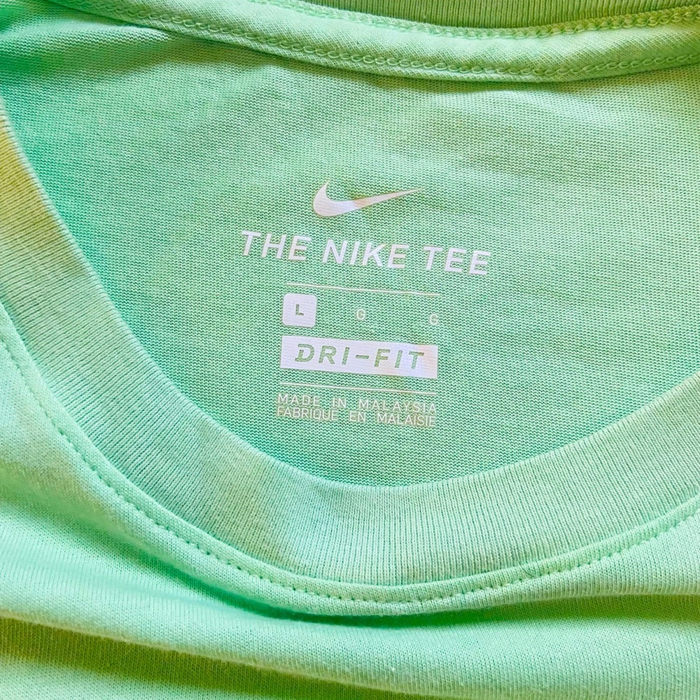 Lime green nike dri-fit tee(never used )